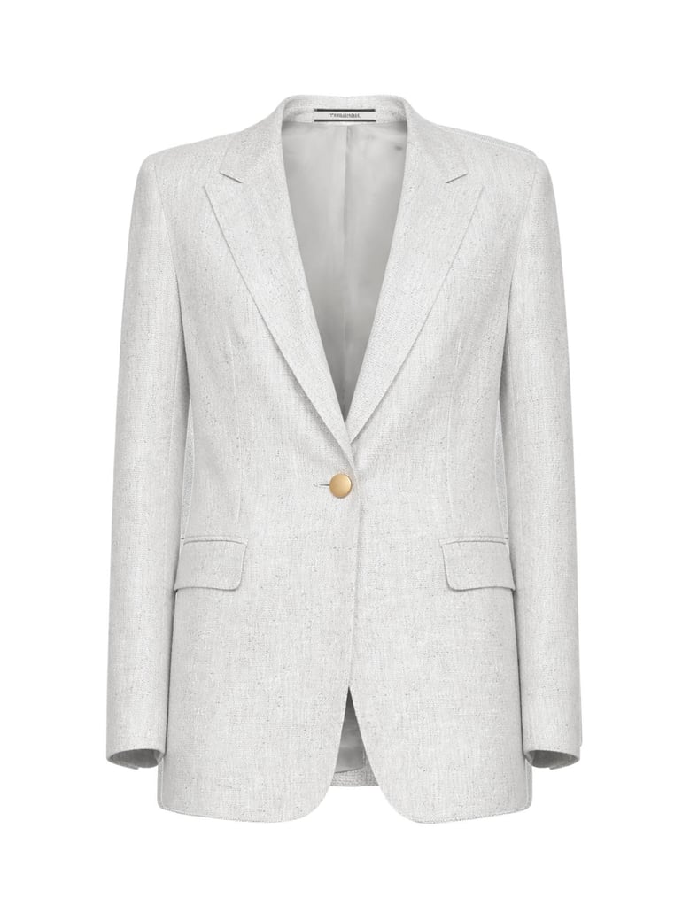 blazer viscose-blend grey by Selfnex