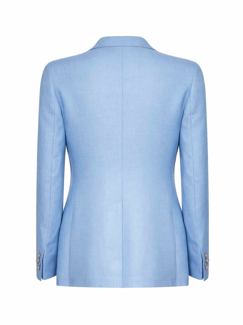 double-breasted blazer light blue by Selfnex