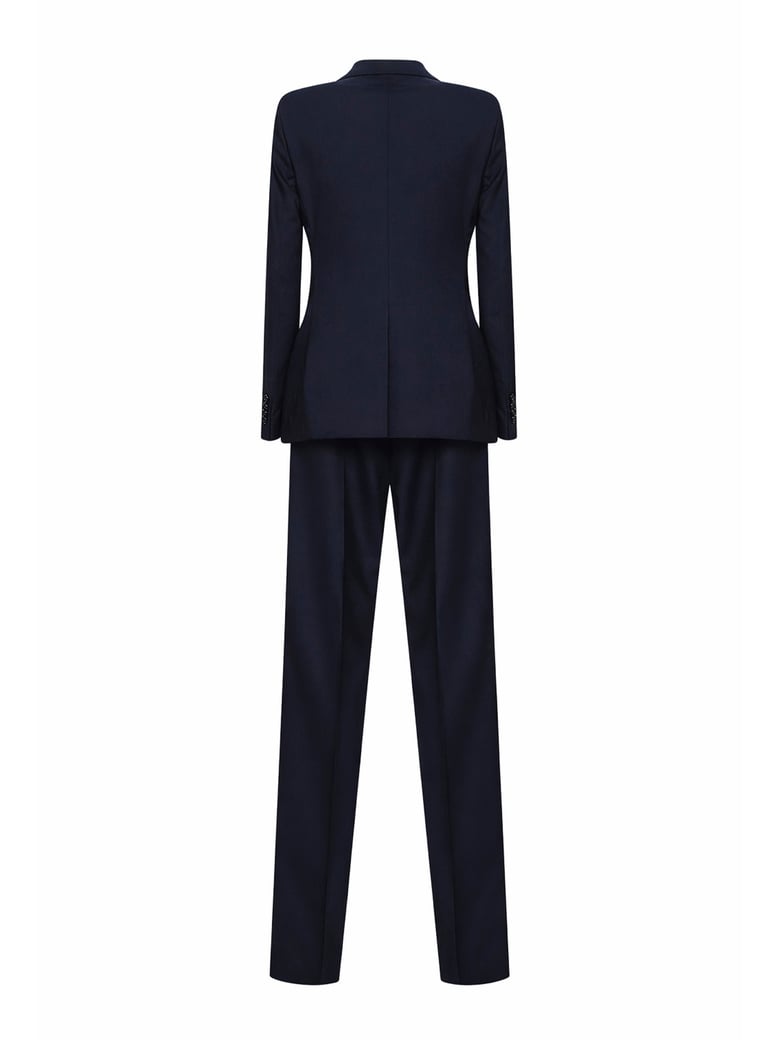 double-breasted suit blue virgin wool by Selfnex