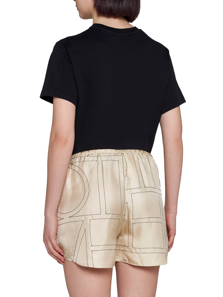 shorts monogram silk beige by Selfnex