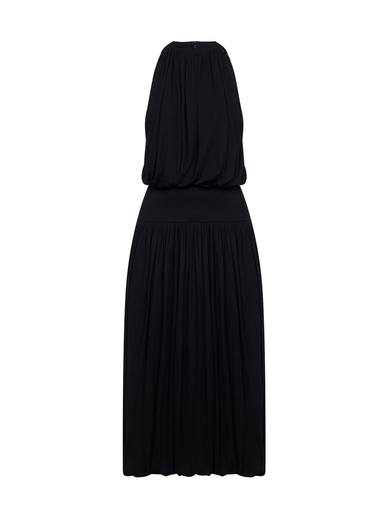dress midi viscose black by Selfnex