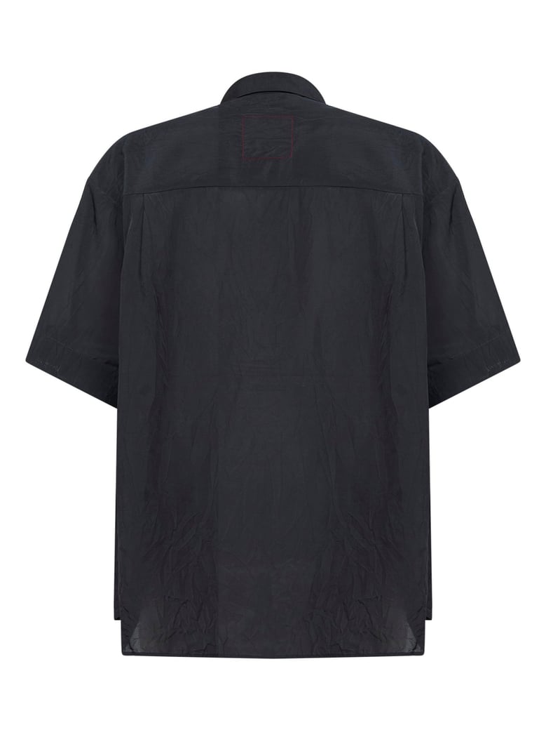 navy blue viscose shirt by Selfnex