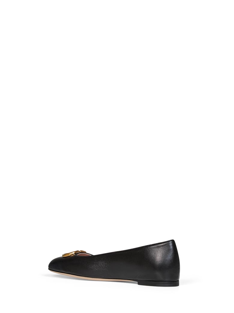 ballet flats vlogo signature black nappa leather by Selfnex