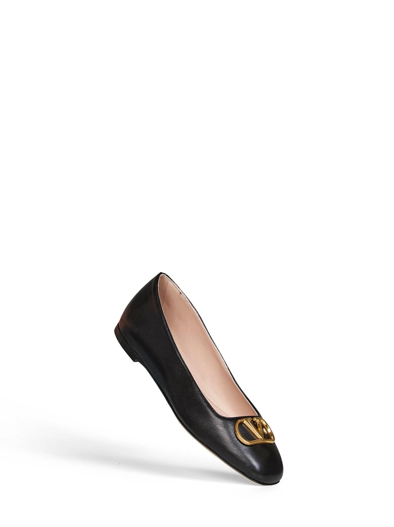 ballet flats vlogo signature black nappa leather by Selfnex