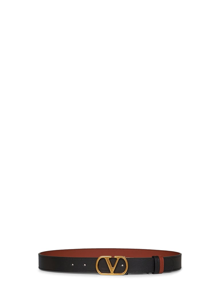 belt vlogo signature black/deep caramel by Selfnex