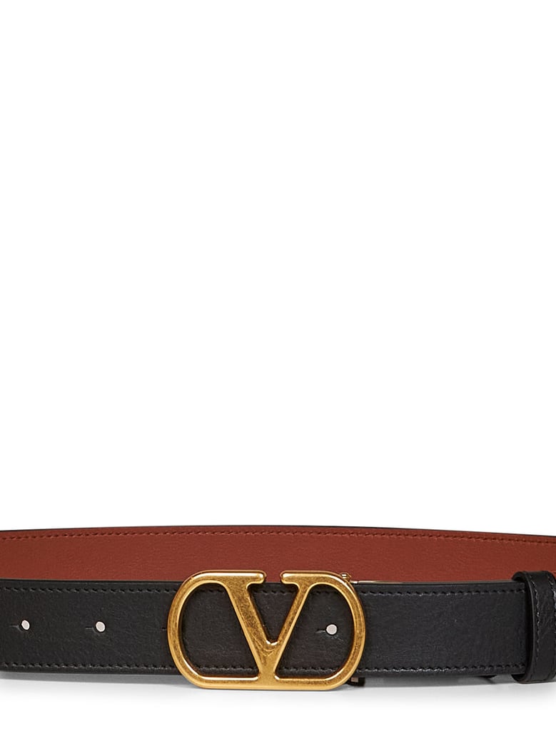belt vlogo signature black/deep caramel by Selfnex