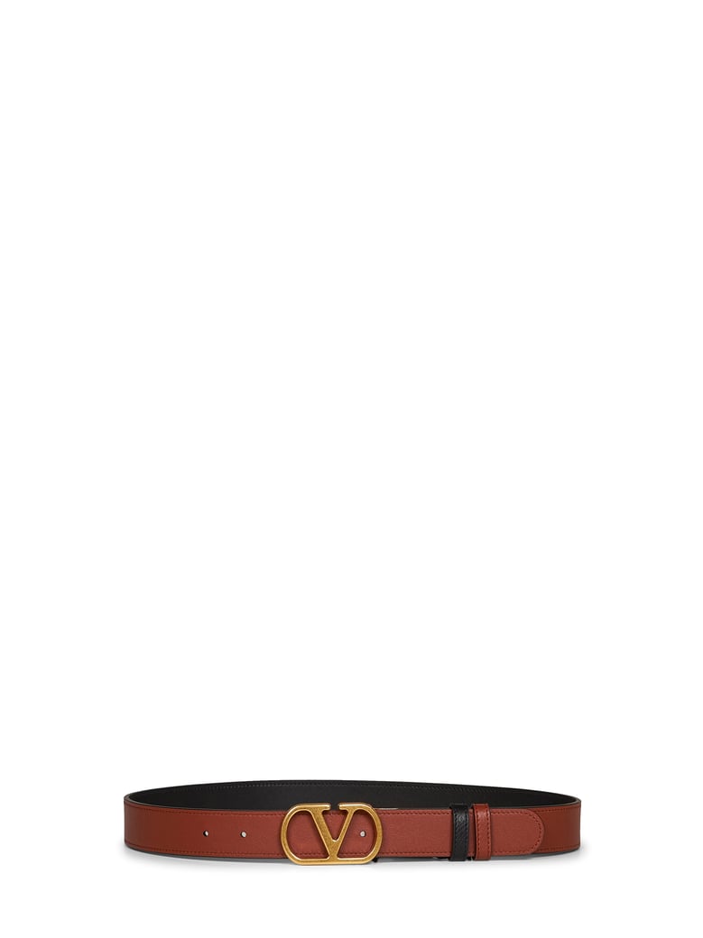 belt vlogo signature black/deep caramel by Selfnex