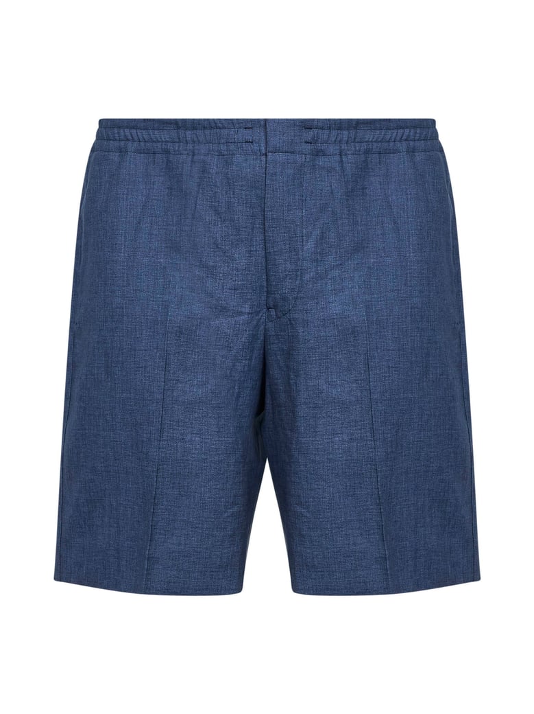 shorts oasi lino navy blue by Selfnex