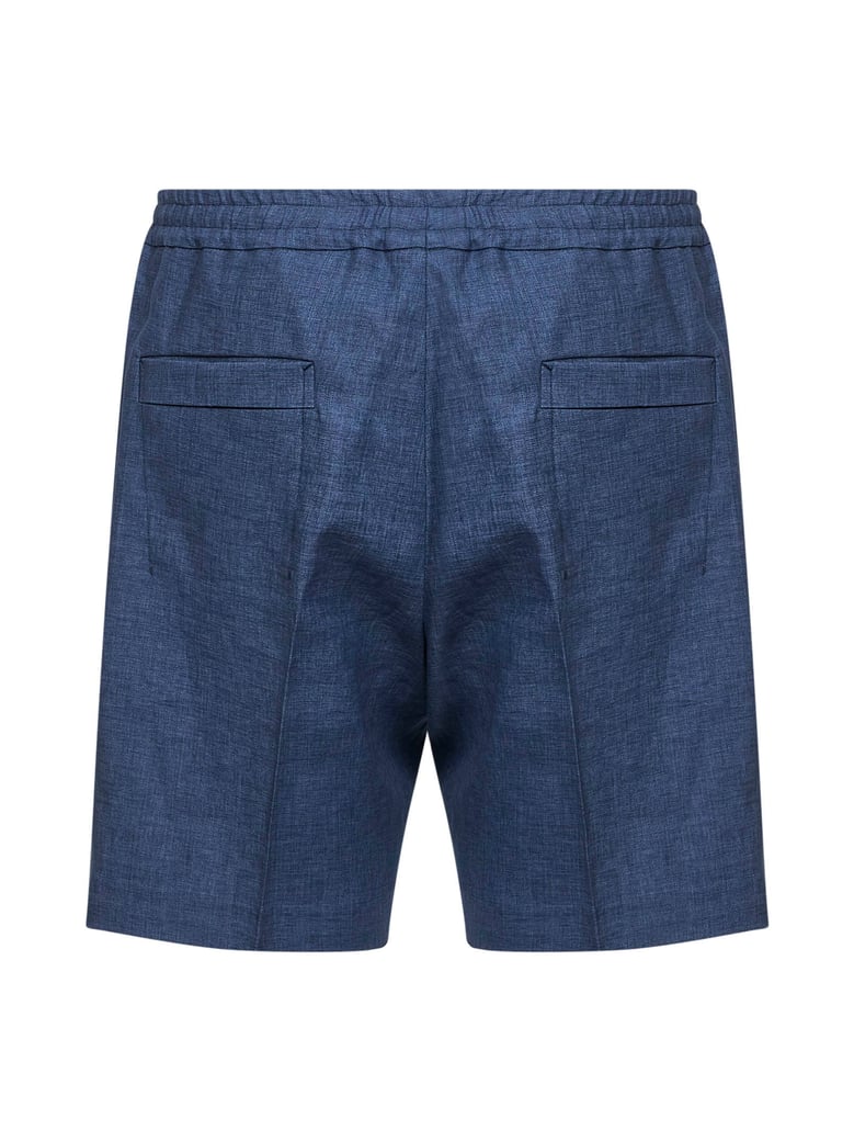 shorts oasi lino navy blue by Selfnex