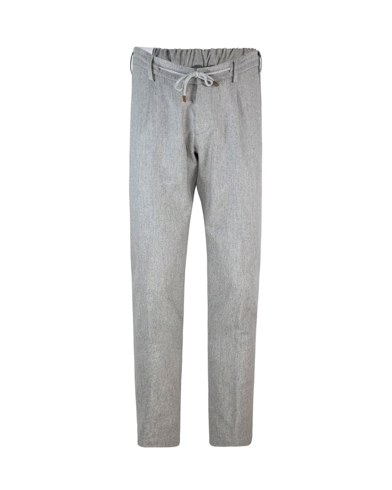 jogger trousers light grey melange by Selfnex