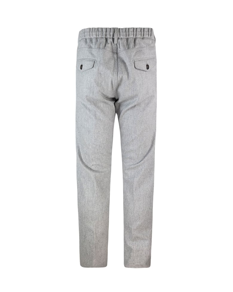jogger trousers light grey melange by Selfnex