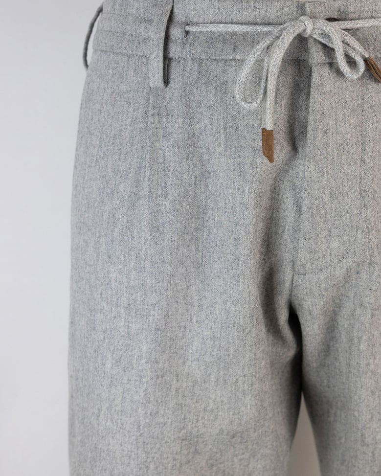 jogger trousers light grey melange by Selfnex