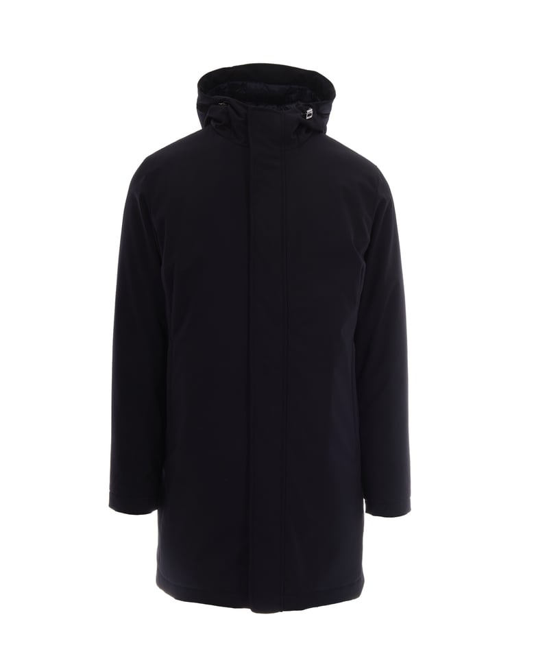 hooded parka light blue by Selfnex