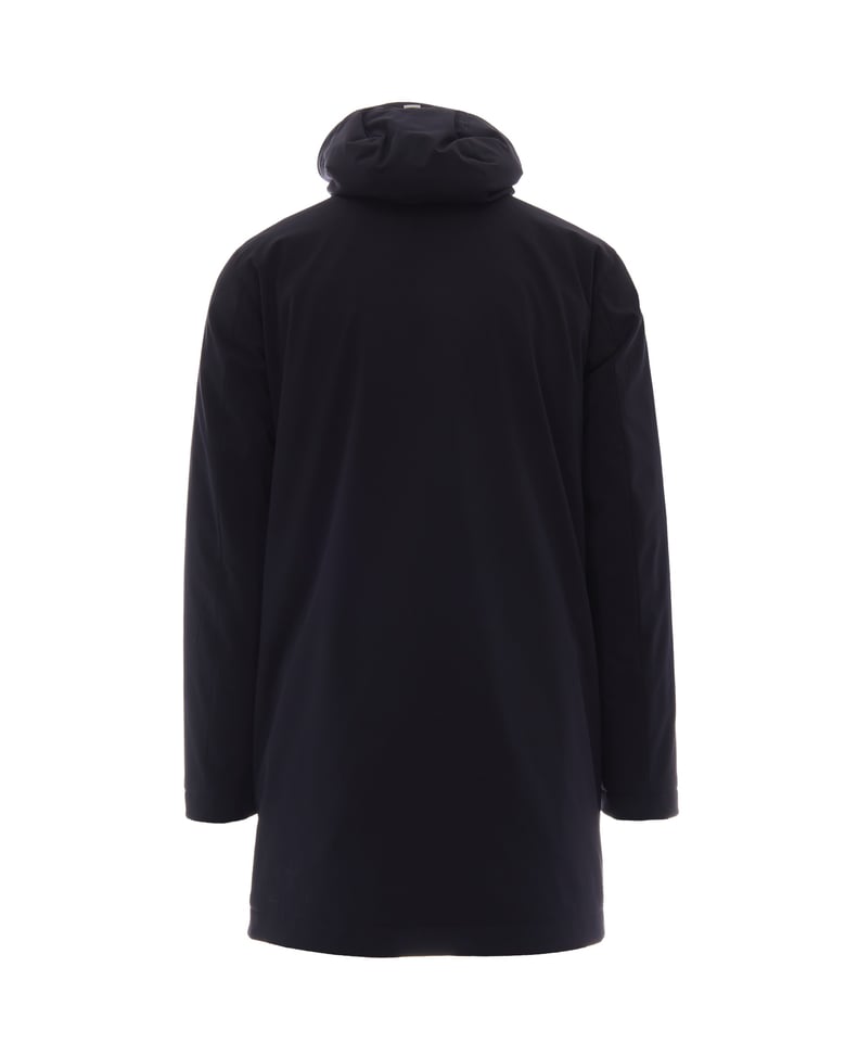 hooded parka light blue by Selfnex