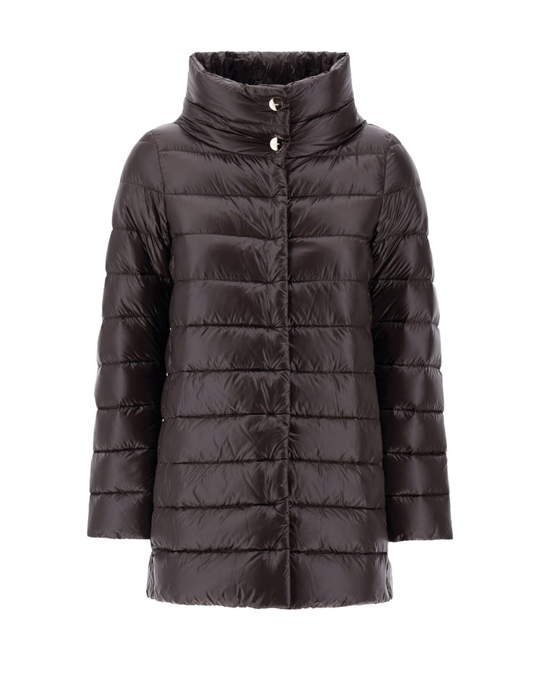 puffer jacket amelia dark brown by Selfnex