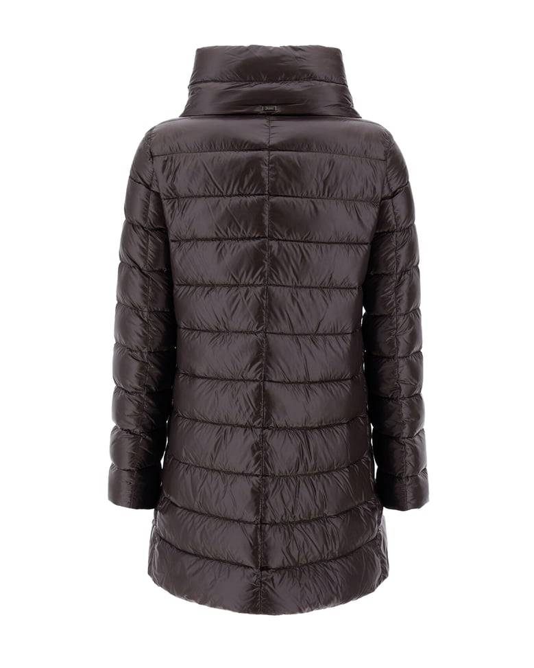 puffer jacket amelia dark brown by Selfnex