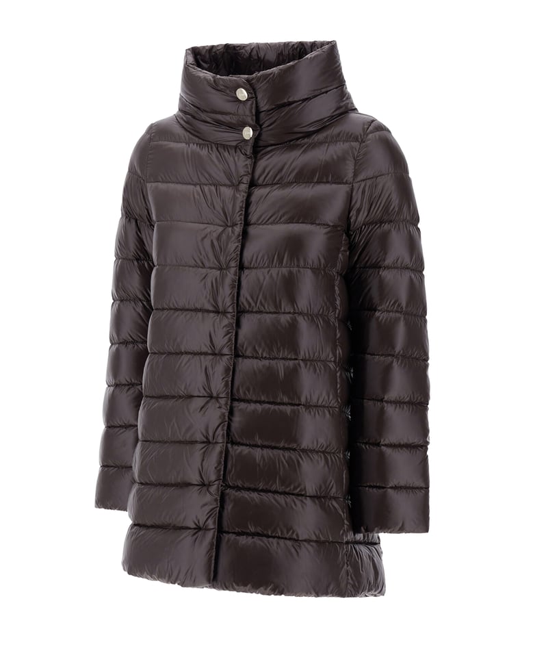 puffer jacket amelia dark brown by Selfnex