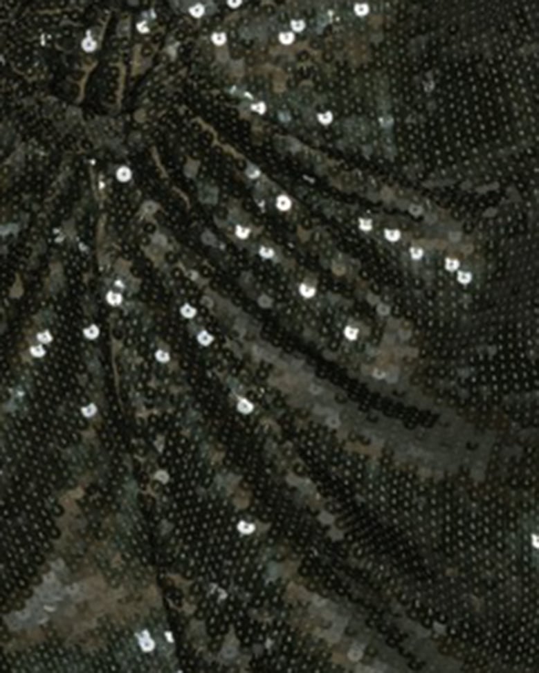 mini dress sequinned black olive by Selfnex