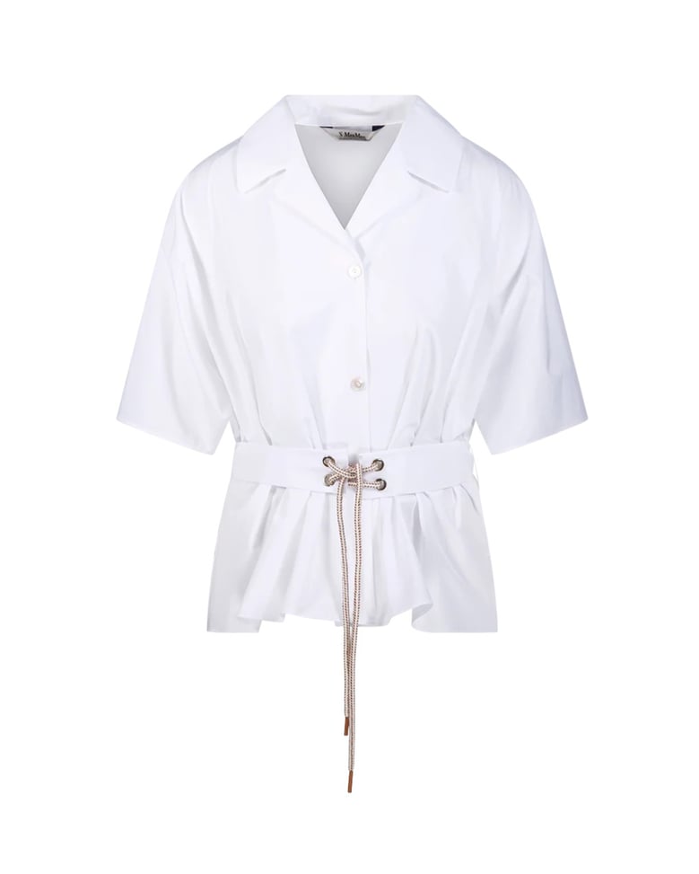 shirt poplin white by Selfnex
