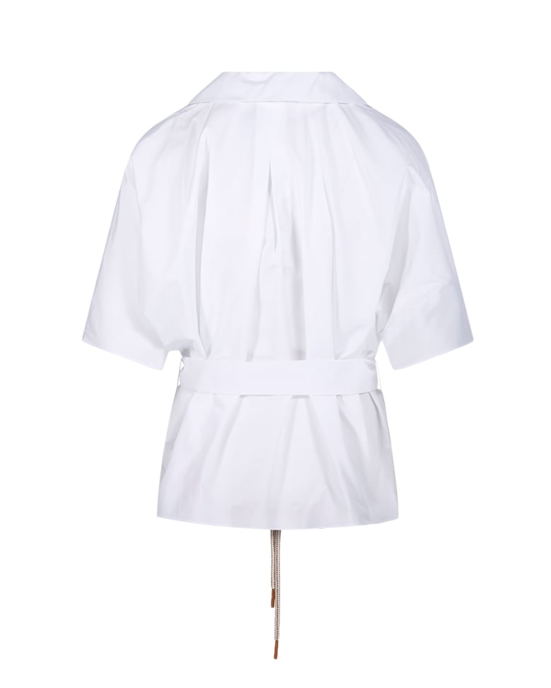 shirt poplin white by Selfnex