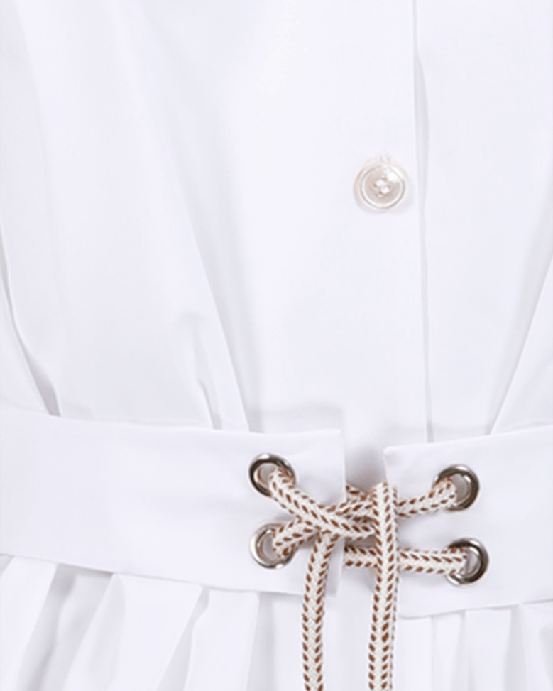 shirt poplin white by Selfnex