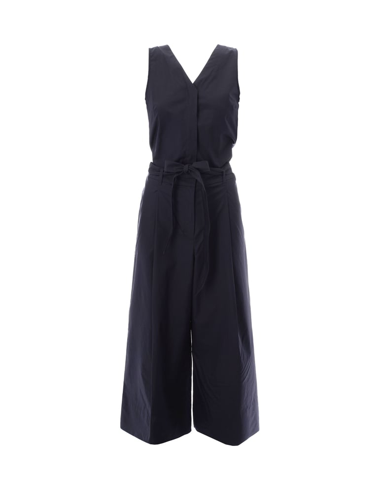 sleeveless jumpsuit navy blue by Selfnex