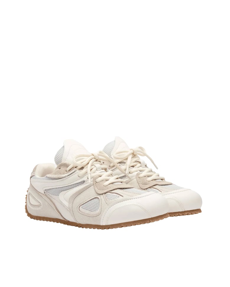 sneakers slow runner off white/gum by Selfnex