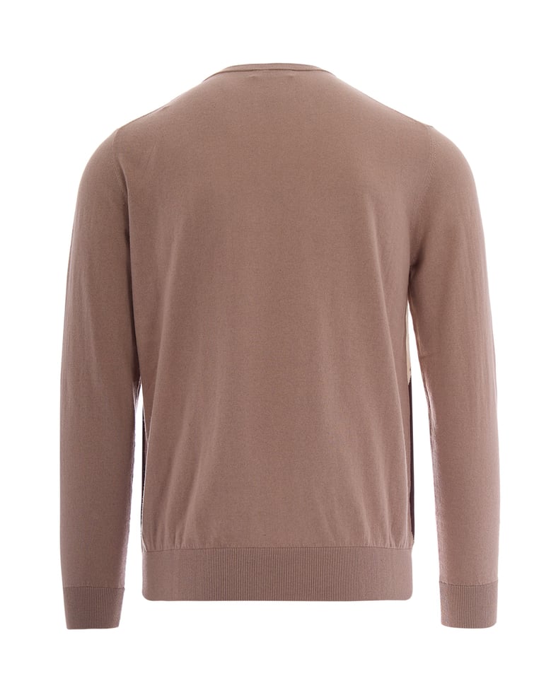 knit jumper rombi dark sand by Selfnex