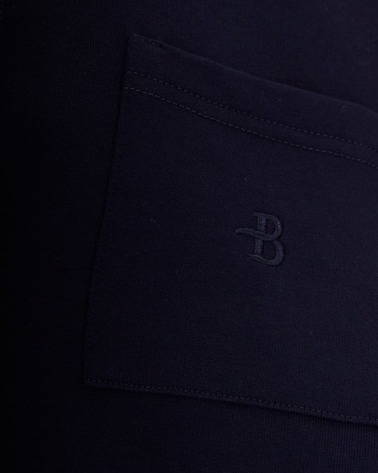 hooded technical sweatshirt navy by Selfnex
