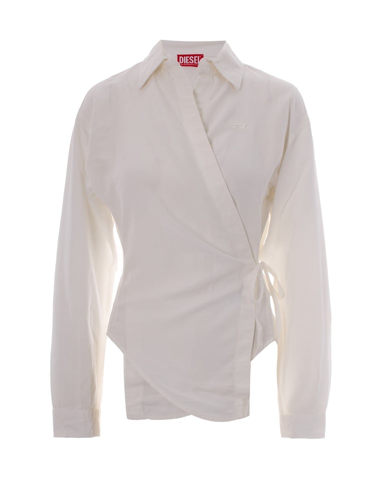 wrap shirt delphos white by Selfnex