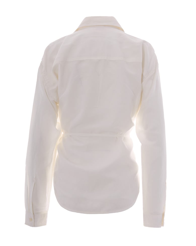 wrap shirt delphos white by Selfnex