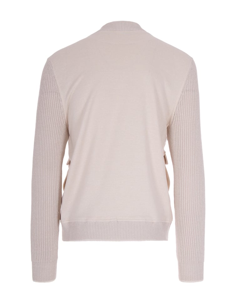 jacket cotton-linen sand white by Selfnex
