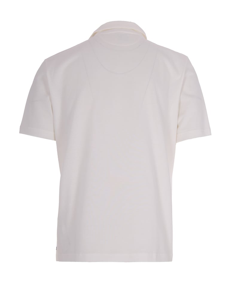 short-sleeve polo shirt white by Selfnex
