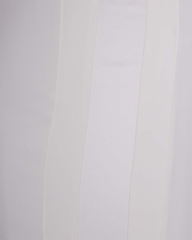 longuette dress ivory with gold detail by Selfnex