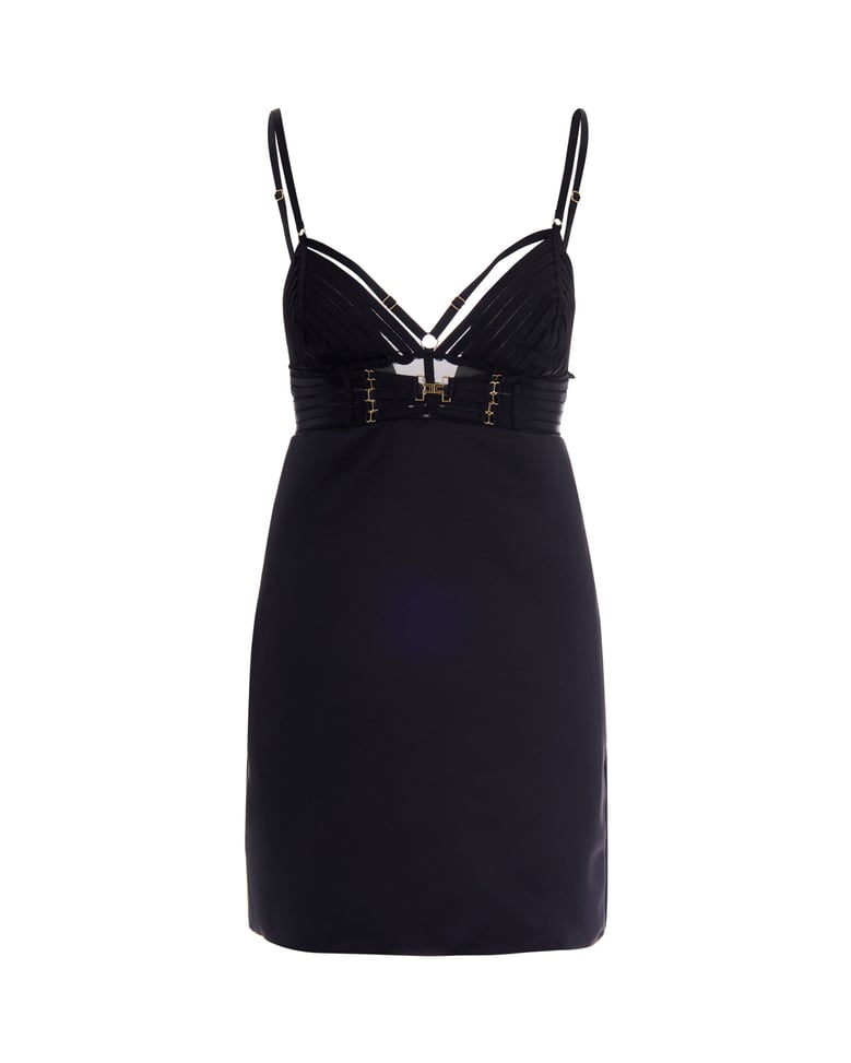 mini duchesse dress black by Selfnex