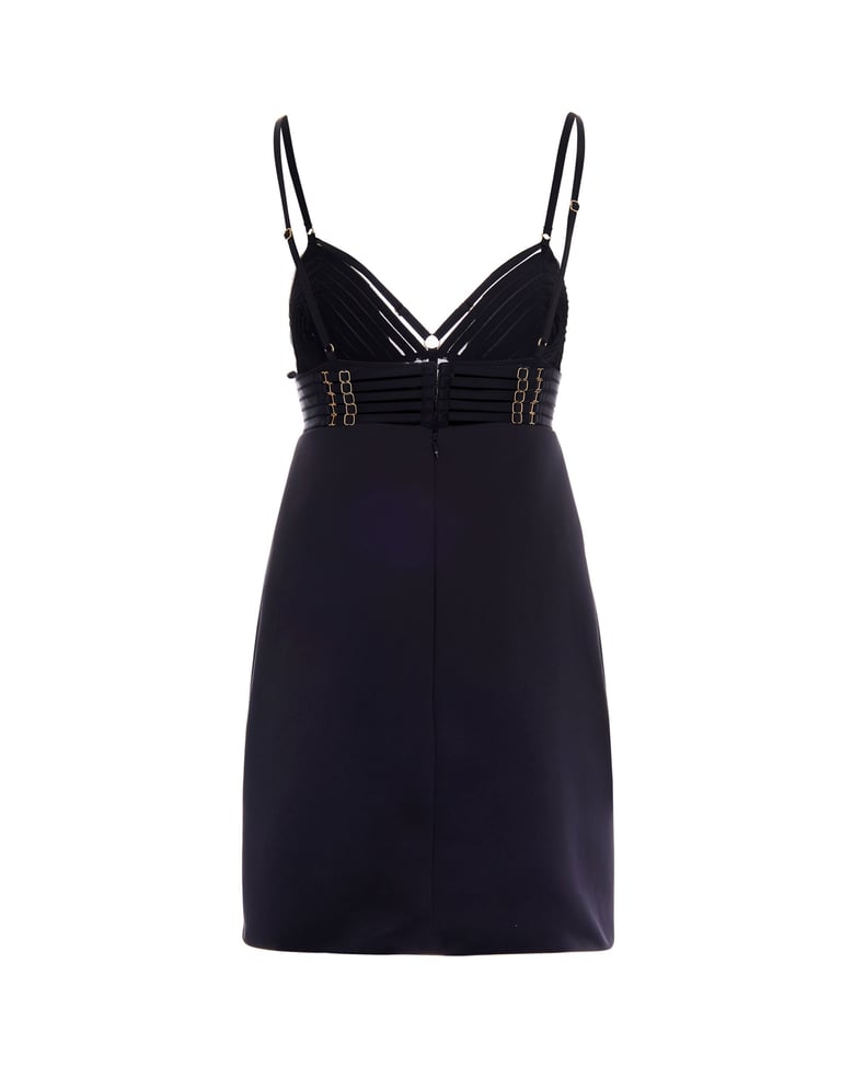mini duchesse dress black by Selfnex