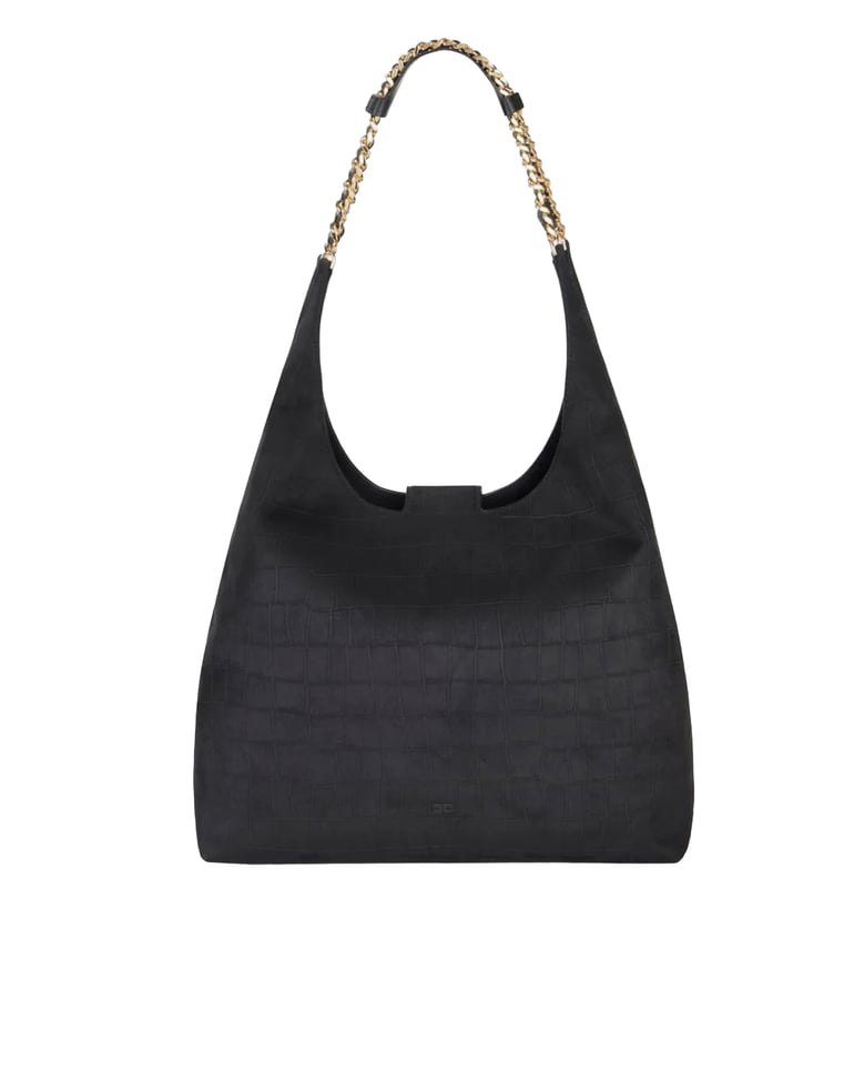 hobo bag suede black by Selfnex