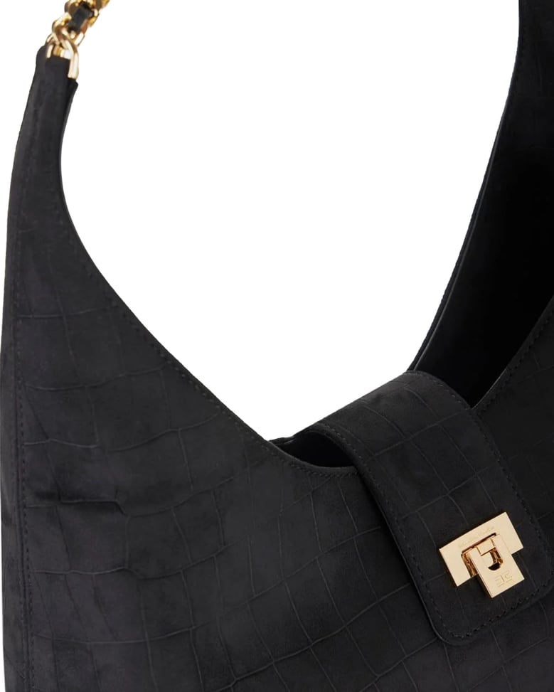 hobo bag suede black by Selfnex