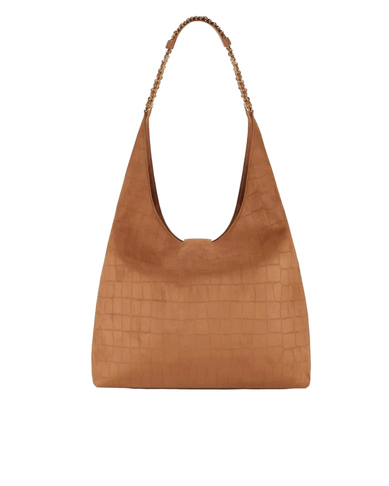 hobo bag suede tan by Selfnex