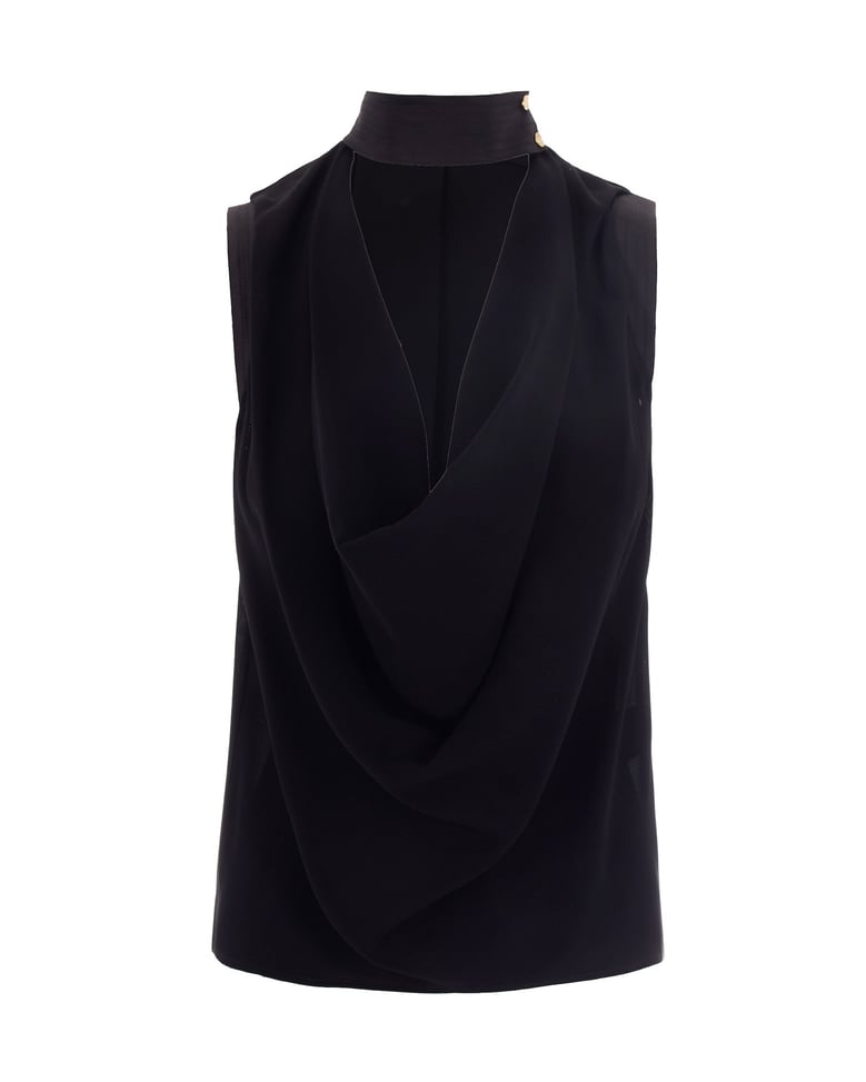 top in viscose black by Selfnex