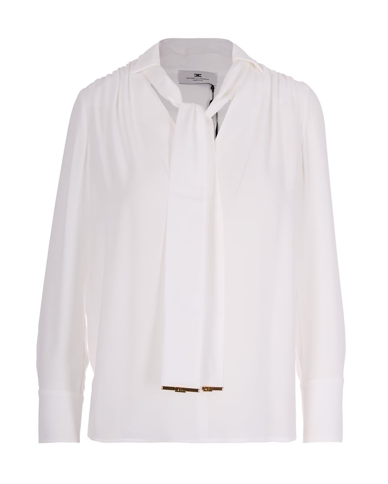 shirt georgette ivory by Selfnex