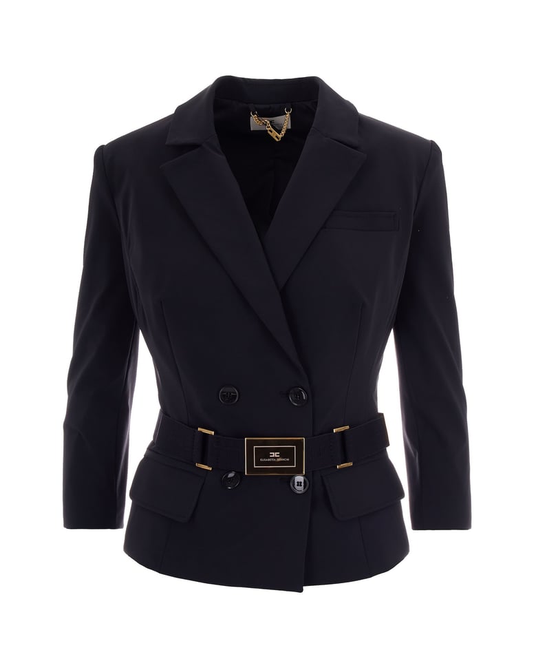 blazer in technical stretch fabric black by Selfnex