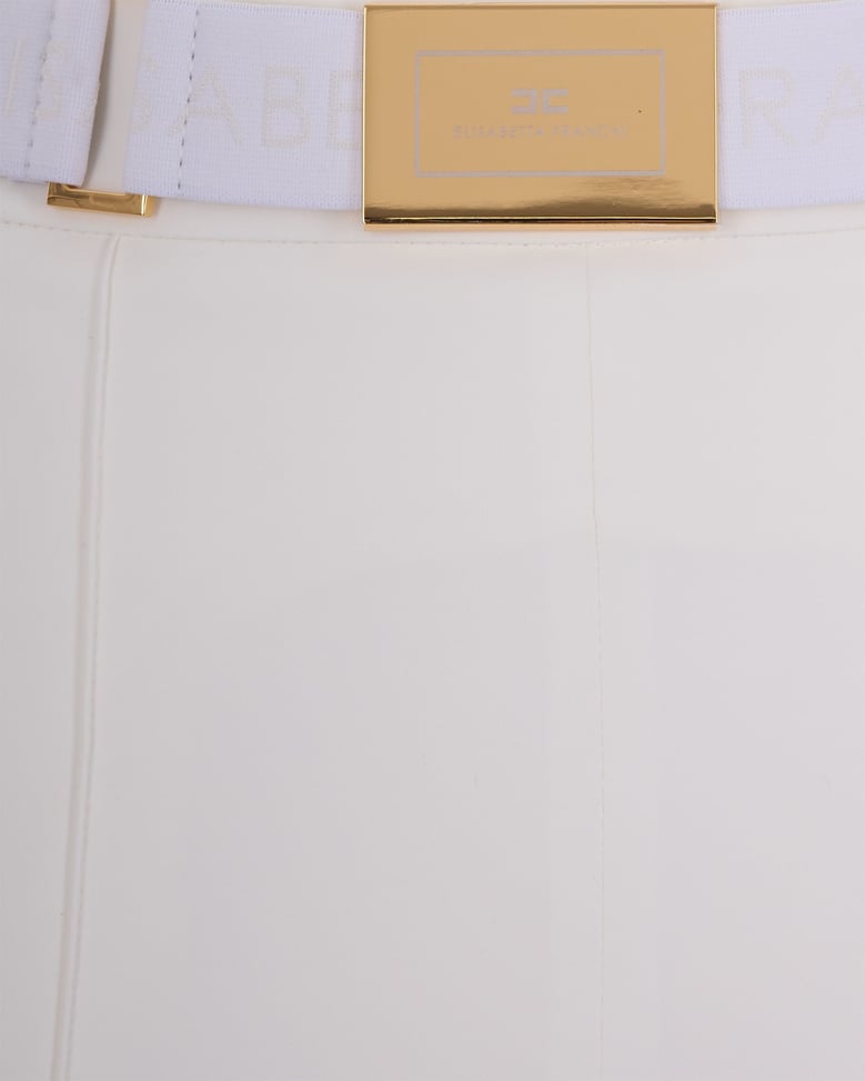 trousers technical stretch ivory by Selfnex