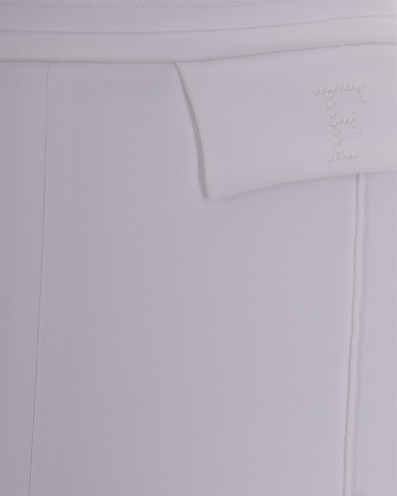trousers doppio crepe ivory by Selfnex