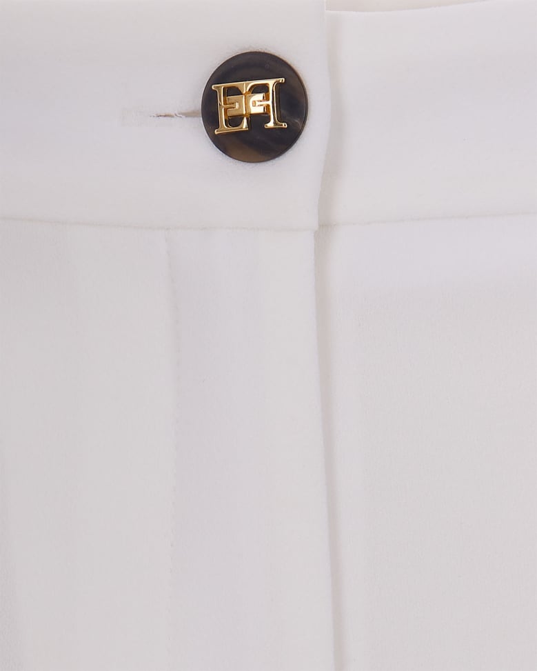 trousers in crepe, ivory by Selfnex
