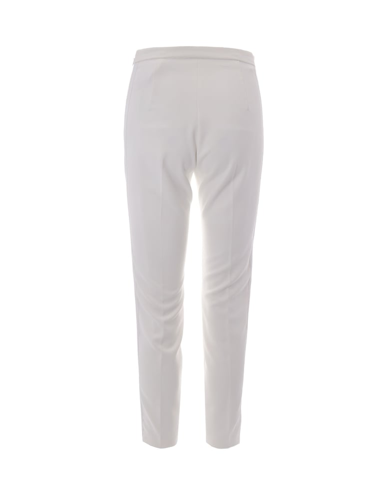 trousers crepe satin ivory by Selfnex