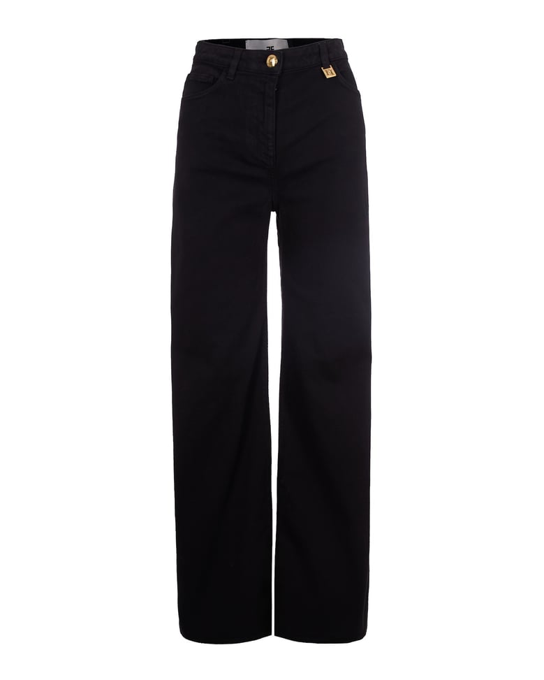 jeans with logo detail black by Selfnex
