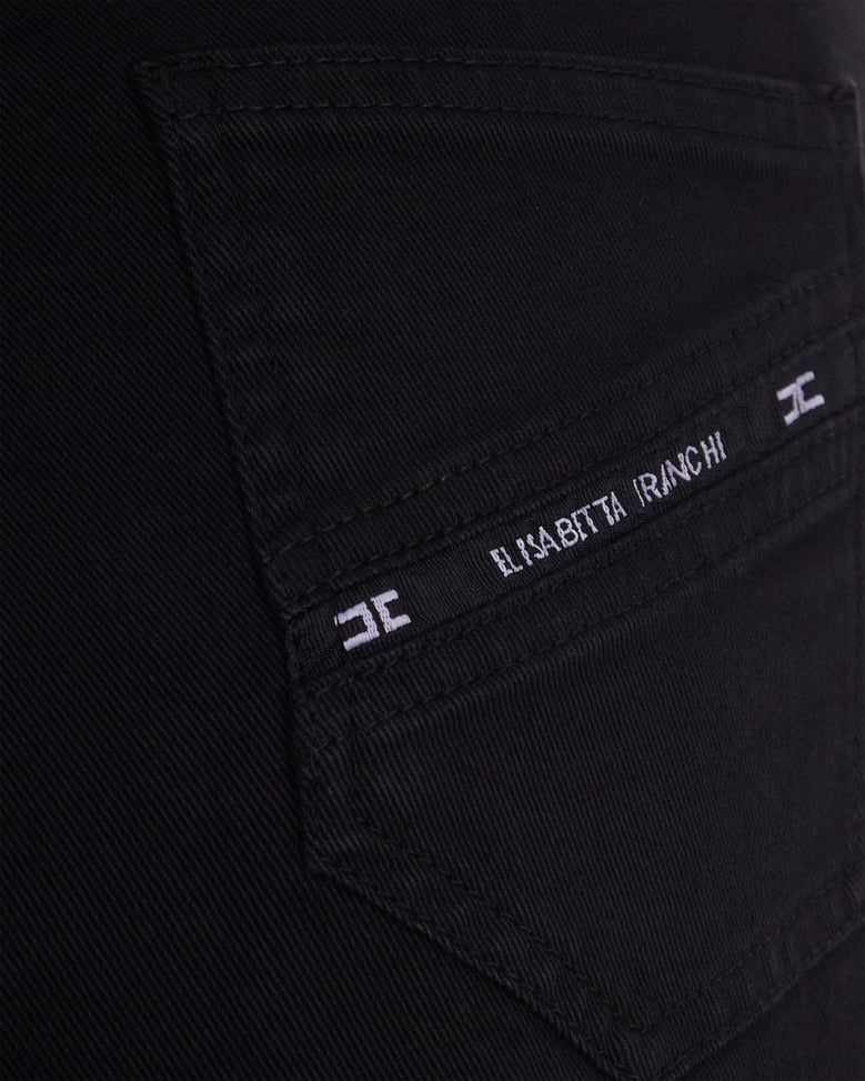jeans with logo detail black by Selfnex