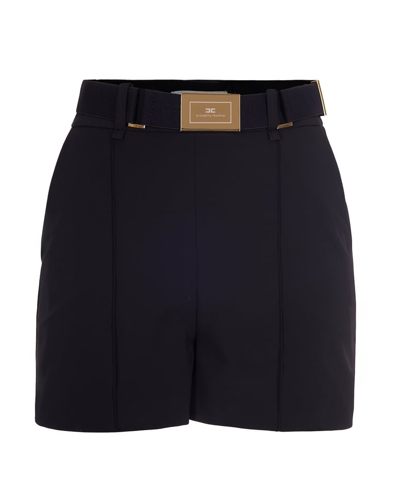 shorts in bi-elastic technical fabric black by Selfnex