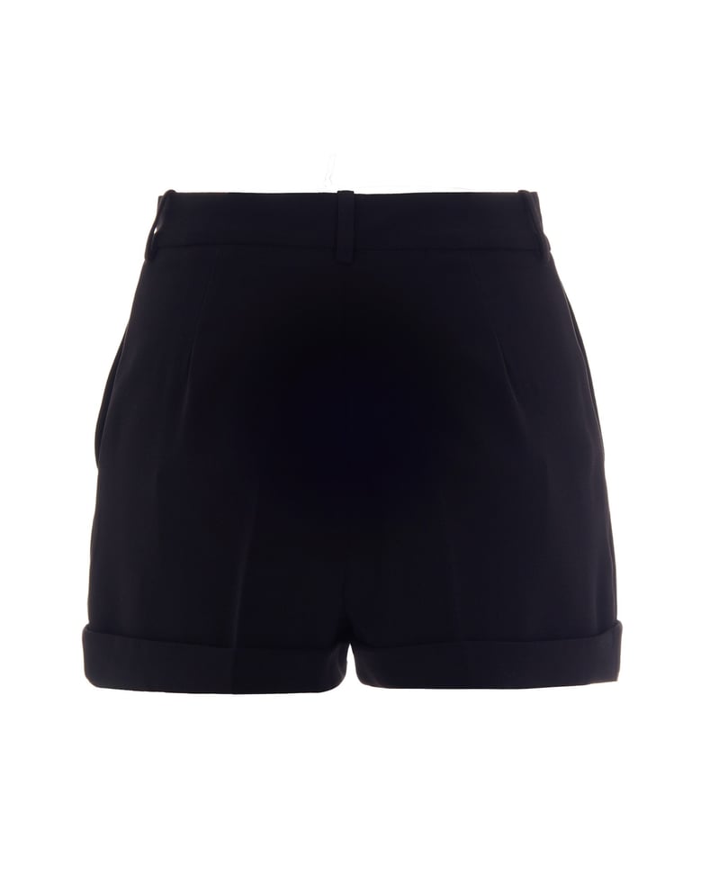 shorts in crepe black by Selfnex